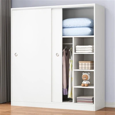 ตู้เสื้อผ้าในห้องนอนพร้อมประตูบานเลื่อน