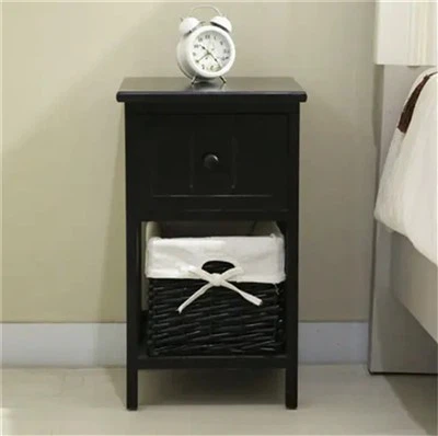 ตู้ข้างเตียงไม้เนื้อแข็ง